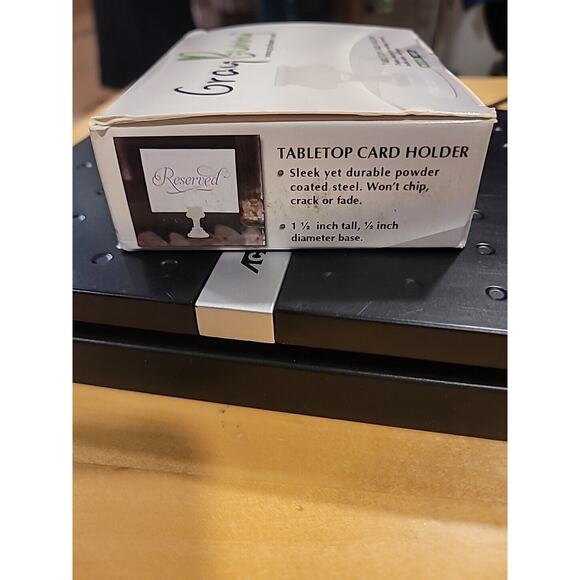 16 Pieces Metal Table Number Holders 1.5 Inches White Place Card Holder - Picture 7 of 8